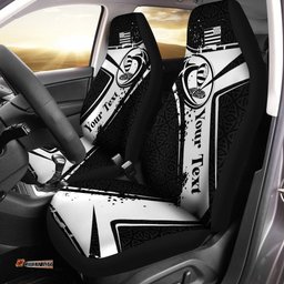 Custom Text Brittany Rugby Personalised Car Seat Covers Breizh Rugby