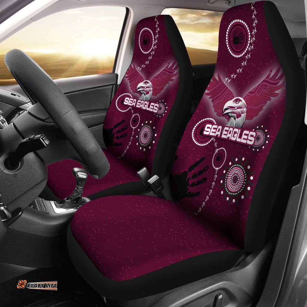 Sea Eagles Car Seat Covers Indigenous Country Style