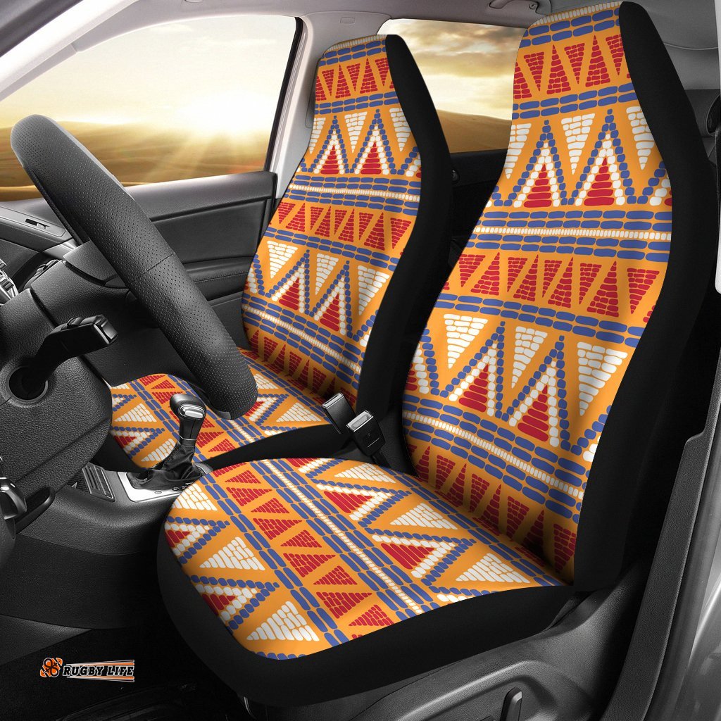 Car Seat Covers, Aboriginal Art Triangle Pattern