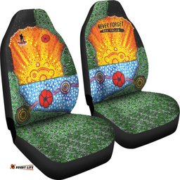 ANZAC Day Car Seat Covers Lest We Forget Poppy