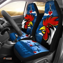 Roosters ANZAC Day Car Seat Covers Military Blue