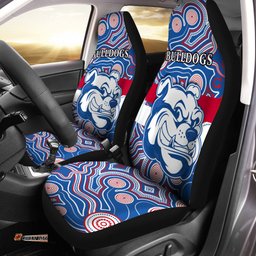 Bulldogs Champion Car Seat Cover Western Indigenous Always Proud