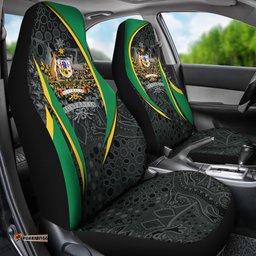 Aboriginal Car Seat Covers, Australian Coat of Arms Aussie Spirit Green