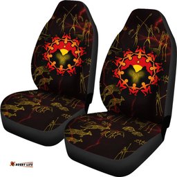 Aboriginal Car Seat Covers Australia Map and Indigenous Flag