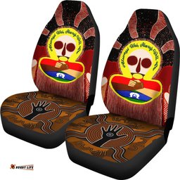 Aboriginal and Torres Strait Islanders Car Seat Covers NAIDOC Style