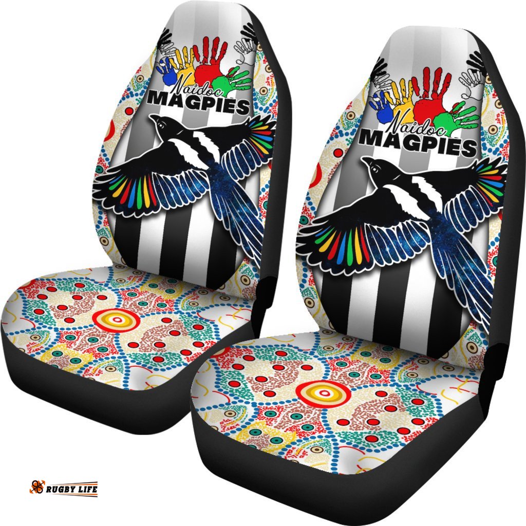 Magpies NAIDOC Week Car Seat Covers Collingwood Modern Style