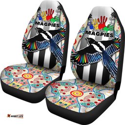 Magpies NAIDOC Week Car Seat Covers Collingwood Modern Style