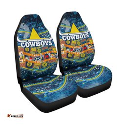 NAIDOC Week Cowboys Car Seat Covers Aboriginal Dot Painting