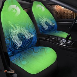 Torres Strait Islands Car Seat Covers Indigenous Dot Painting Art