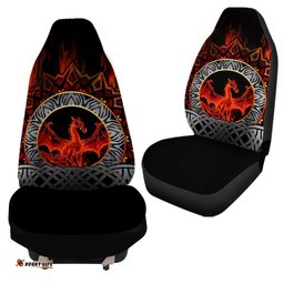 Celtic Dragon Car Seat Covers Fire Dragon