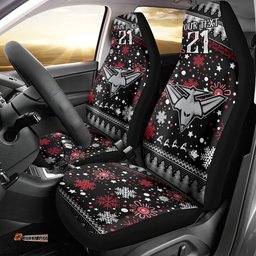 Custom Bombers Football Car Seat Cover Christmas Vibe 07