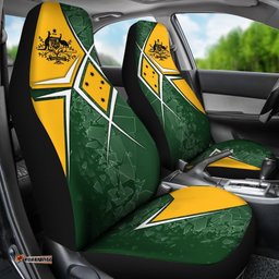 Car Seat Covers Aussie Flag Green