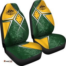 Car Seat Covers Aussie Flag Green