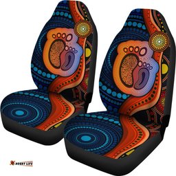 Australia Car Seat Covers Aboriginal Mother And Son Foot