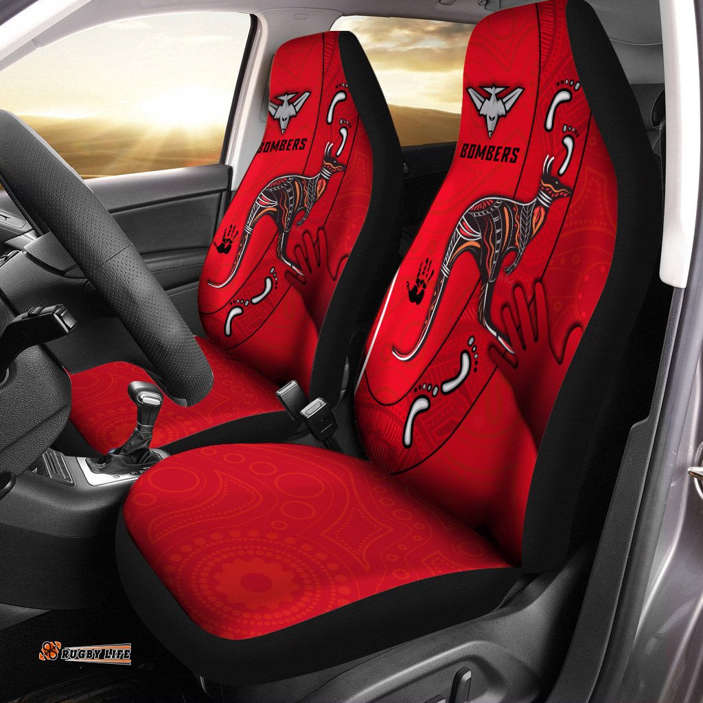 Bombers Indigenous Car Seat Covers Essendon for Life