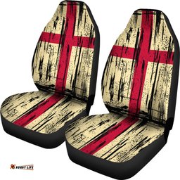 England Grunge Flag Car Seat Cover