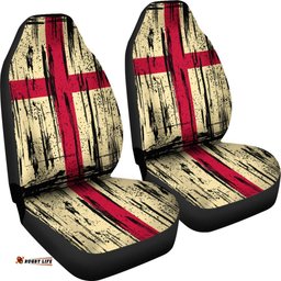 England Grunge Flag Car Seat Cover