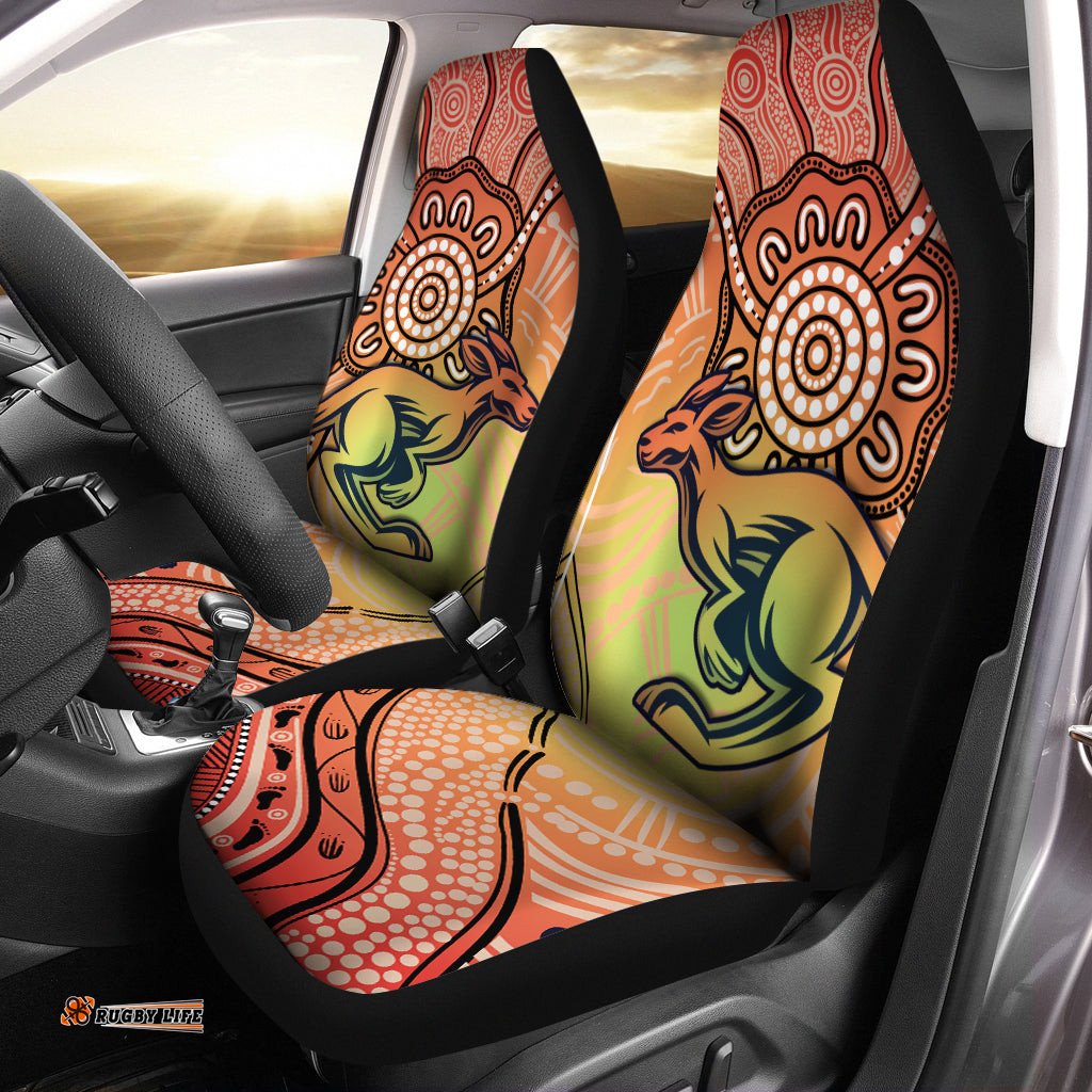 Kangaroos Indigenous Car Seat Covers Beautiful Life