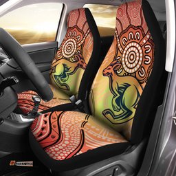 Kangaroos Indigenous Car Seat Covers Beautiful Life