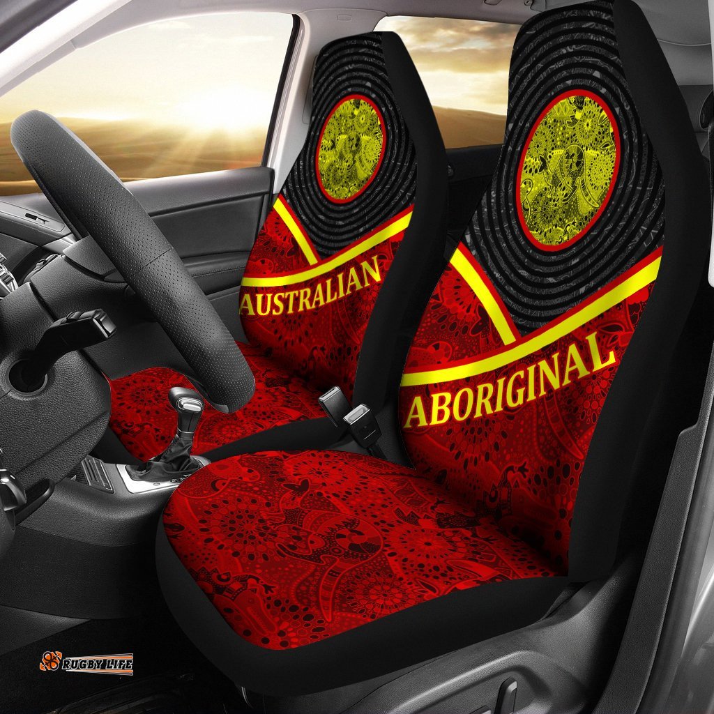 Car Seat Covers, Art Aboriginal Flag Seat Covers