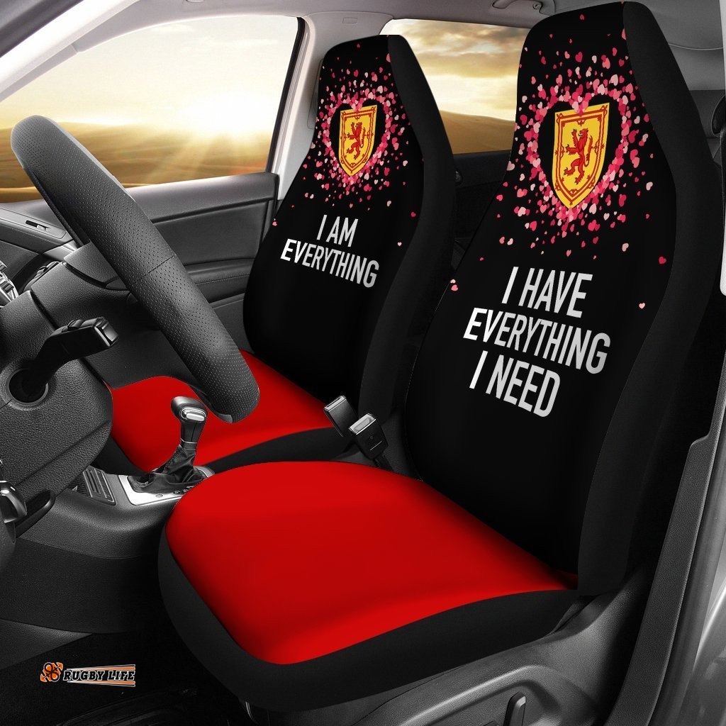 Scotland Car Seat Covers Couple Valentine Everthing I Need Set Of Two