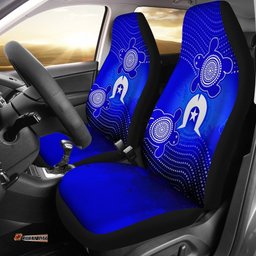 Torres Strait Islanders Car Seat Covers Torres Symbol With Turtle