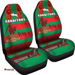Rabbitohs ANZAC Day Car Seat Covers Rugby South Sydney Indigenous Military