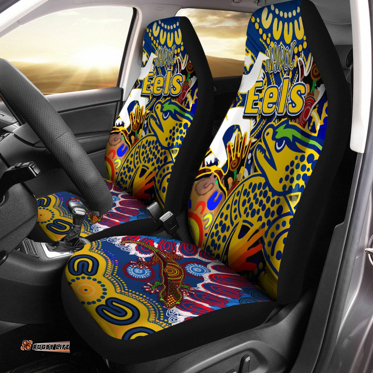 Eels NAIDOC Rugby Custom Car Seat Cover Parramatta Eels NAIDOC Week celebrations