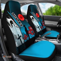 Sharks Car Seat Covers Cronulla ANZAC Day