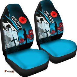 Sharks Car Seat Covers Cronulla ANZAC Day