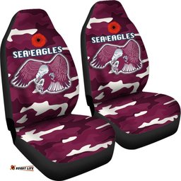 Sea Eagles Anzac Day Car Seat Covers Simple Indigenous Camouflage