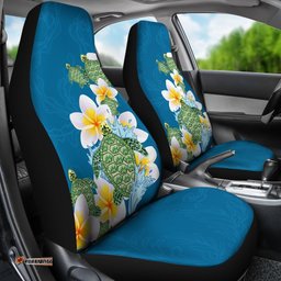 Plumeria Sea Turtle Car Seat Covers