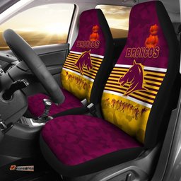 Brisbane Broncos Car Seat Covers Anzac Day Simple Style - Maroon
