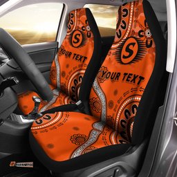 Custom Personalised Perth Scorchers ANZAC Day Aboriginal Car Seat Covers