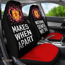 Scotland Car Seat Covers Couple Valentine Nothing Make Sense Set Of Two 06