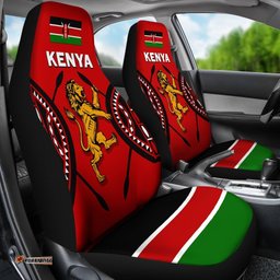 Kenya Rugby Lion Car Seat Covers Maasai Shield