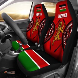 Kenya Rugby Lion Car Seat Covers Maasai Shield