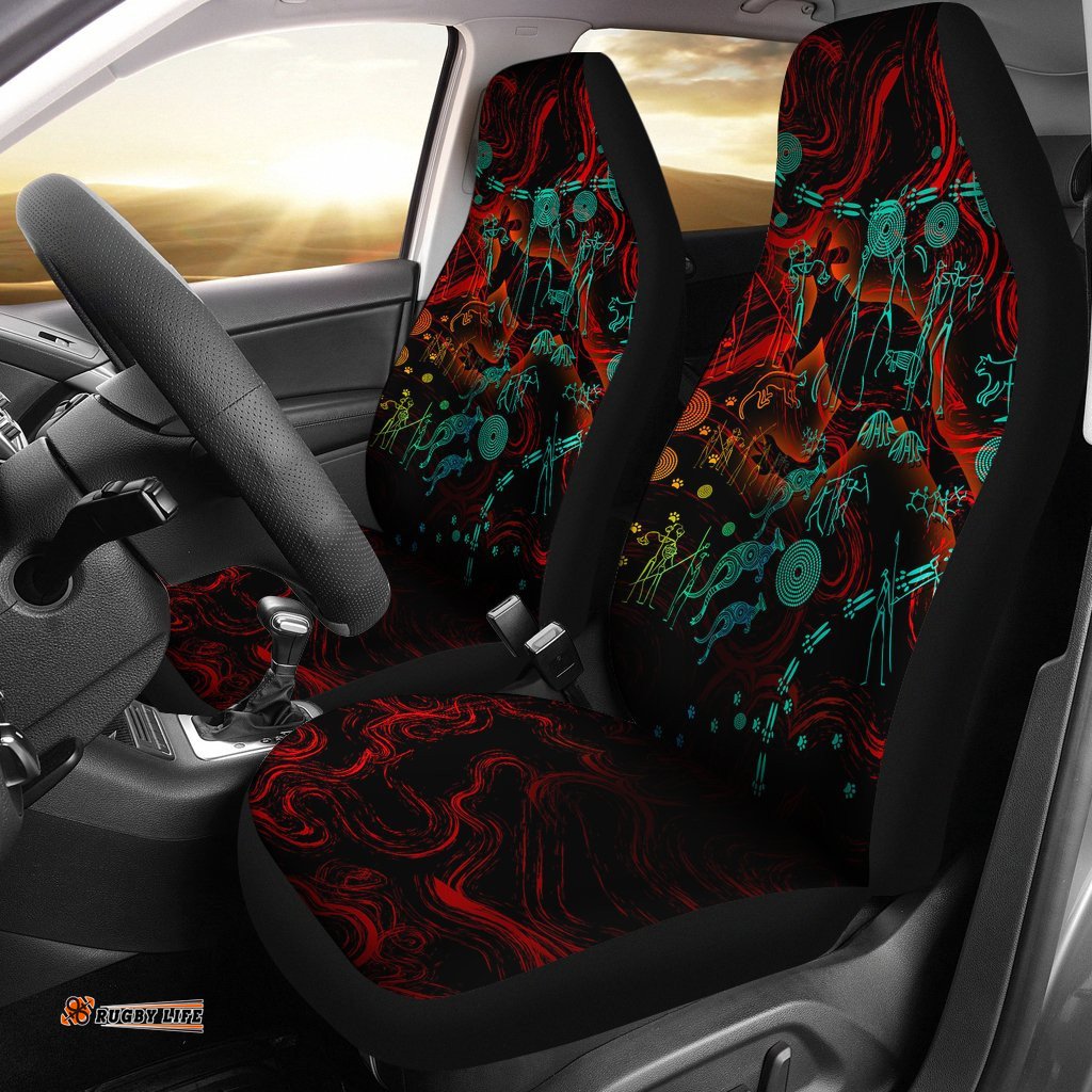 Car Seat Covers, Kangaroo Adults Indigenous Art