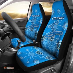 Adelaide Strikers Car Seat Covers Indigenous Blue Energy