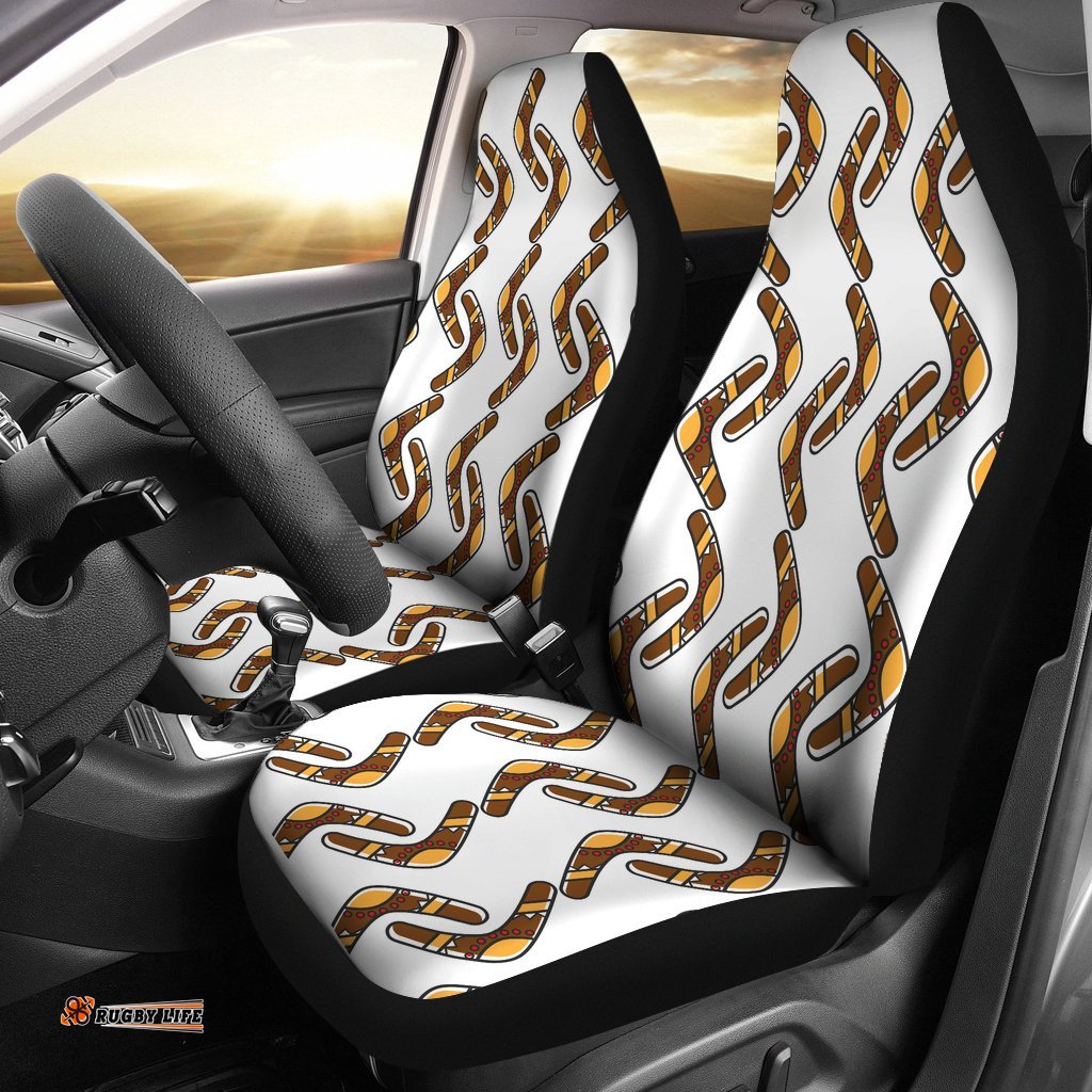 Aboriginal Car Seat Covers Boomerang Patterns
