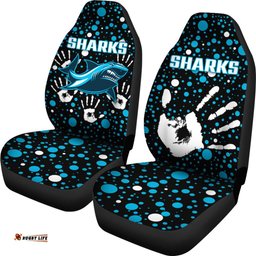 Sharks Rugby Indigenous Car Seat Covers Minimalism Version