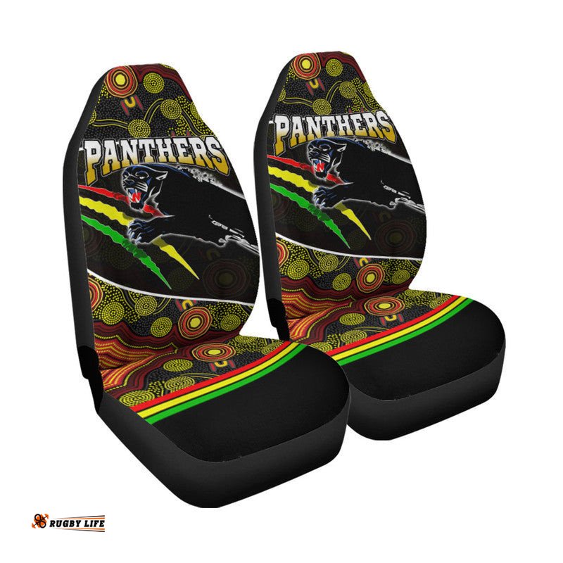 Panthers Rugby Car Seat Cover Aboriginal Basic Style