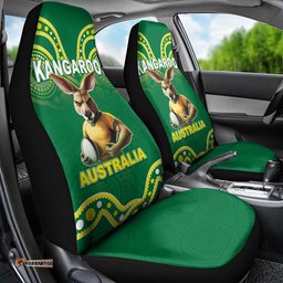 Australia Rugby Custom Car Seat Cover Kangaroos Make History Pacific Champions