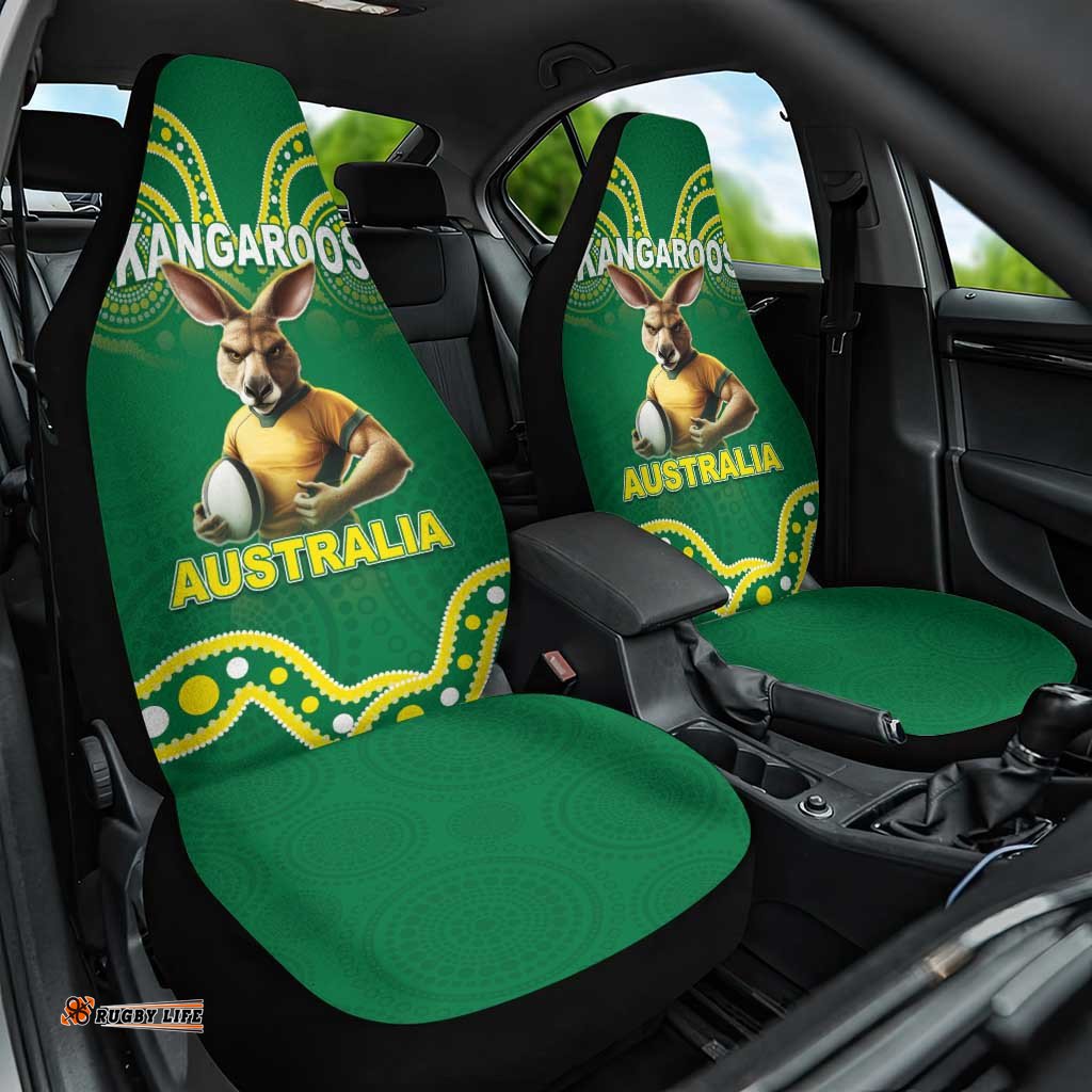 Australia Rugby Custom Car Seat Cover Kangaroos Make History Pacific Champions