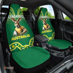Australia Rugby Custom Car Seat Cover Kangaroos Make History Pacific Champions