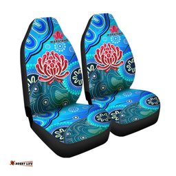 New South Wales Waratahs Aboriginal Car Seat Cover Indigenous Wave Vibes