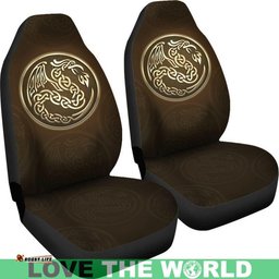 Wales Celtic Golden Dragon Car Seat Covers