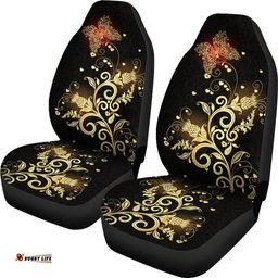Scotland Car Seat Cover Scottish Golden Thistle 01