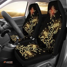 Scotland Car Seat Cover Scottish Golden Thistle 01