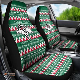Personalised Rabbitohs Rugby Car Seat Cover Christmas Simple Vibe